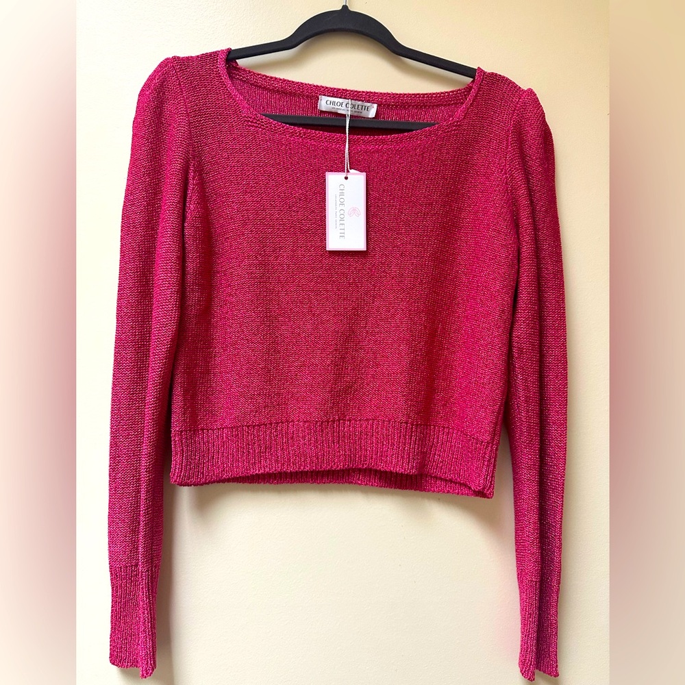 NWT: Chloe Colette  Wide Neck Top🥀